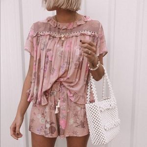 Spell *SET* Wild Bloom Blouse and Shorts